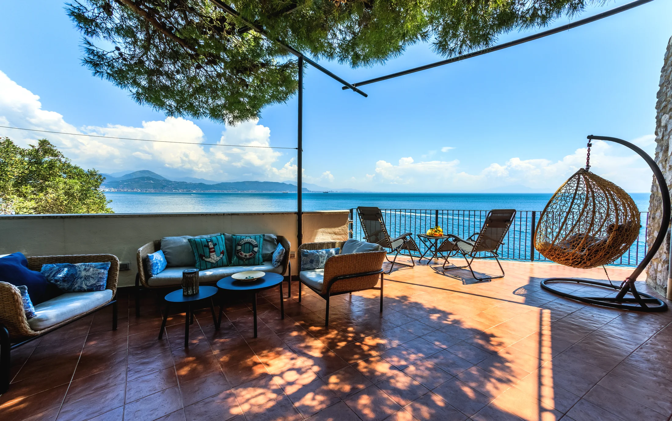 Terrazza di Villa Venere sul mare di Cetara