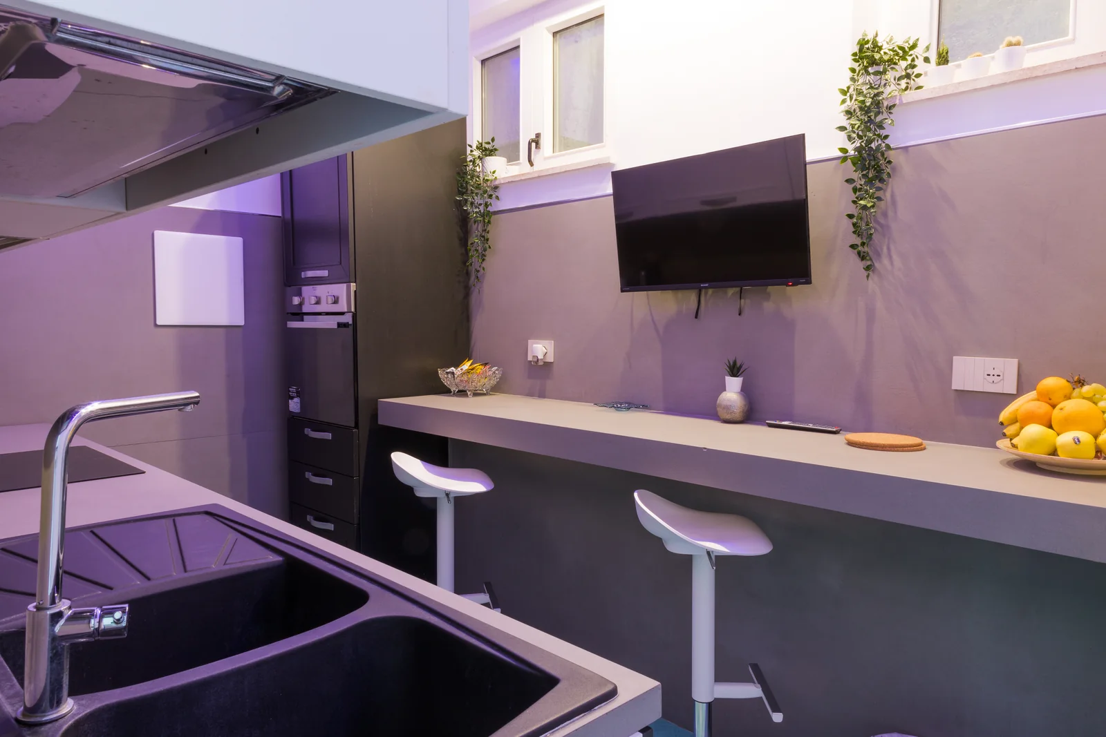 Fully equipped induction kitchen
